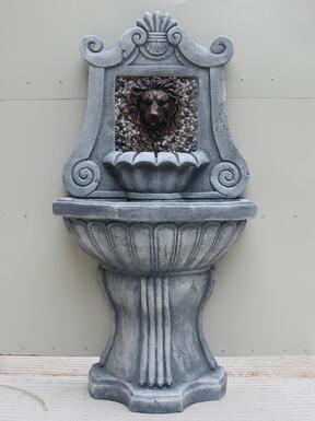 Majestic Lion Head Water Fountain | Elegant Outdoor Decor | Soothing Cascading Water