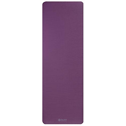 Extra-Thick Yoga Mat with Carrying Strap | Comfortable Fitness &amp; Exercise Mat for Yoga, Pilates, and Workouts