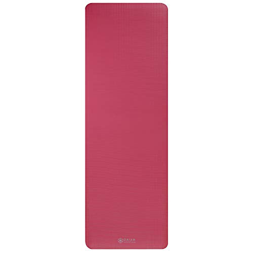 Extra-Thick Yoga Mat with Carrying Strap | Comfortable Fitness &amp; Exercise Mat for Yoga, Pilates, and Workouts