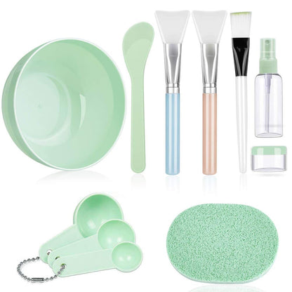 11-in-1 DIY Face Mask Mixing Set | Easy-to-Clean | Space-Saving Facial Tool Kit | All Skin Types