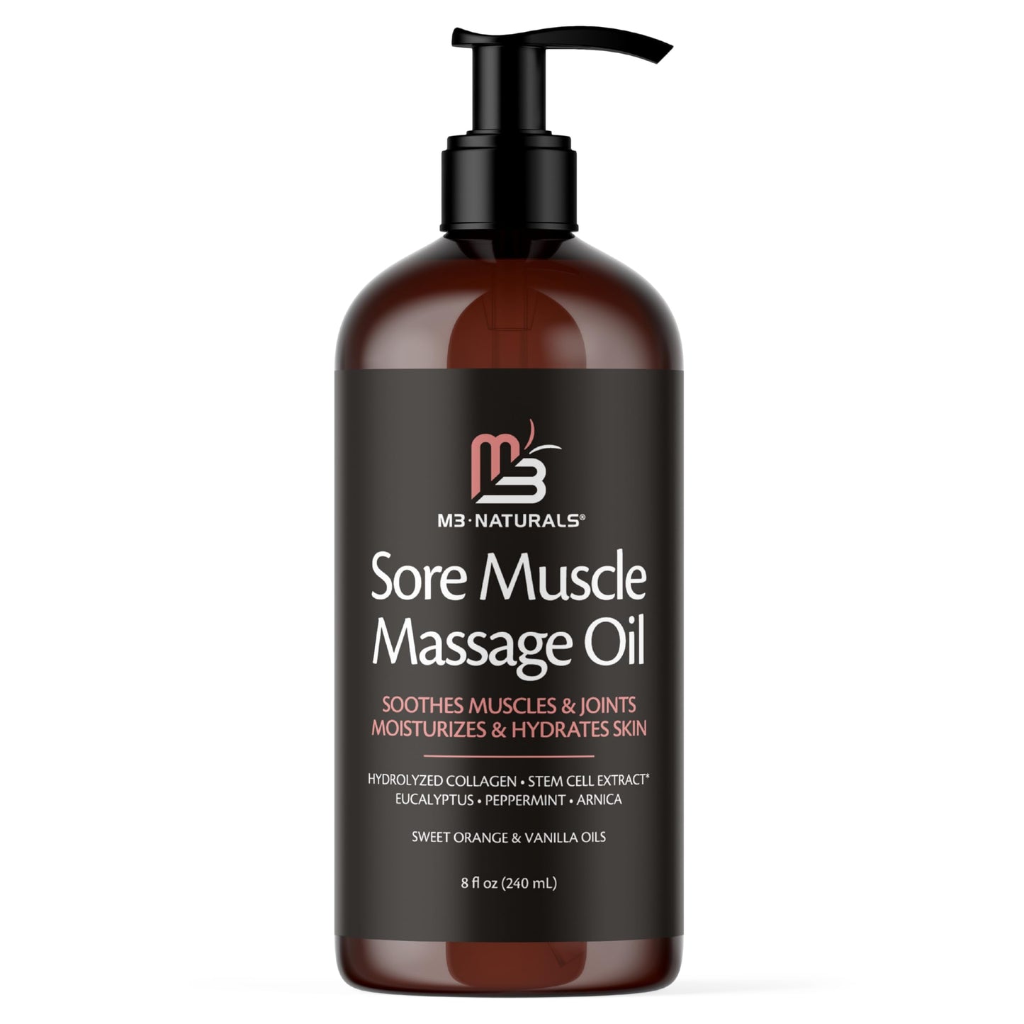 Collagen & Stem Cell Infused Massage Oil | Anti-Cellulite | Skin Tightening Body Oil for Men and Women