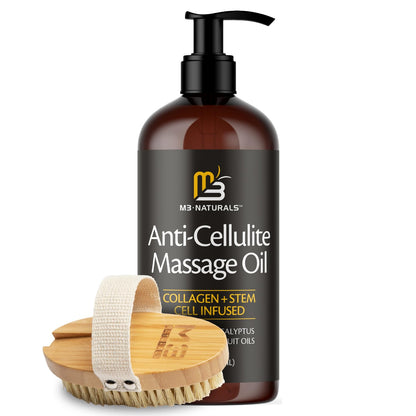 Collagen & Stem Cell Infused Massage Oil | Anti-Cellulite | Skin Tightening Body Oil for Men and Women