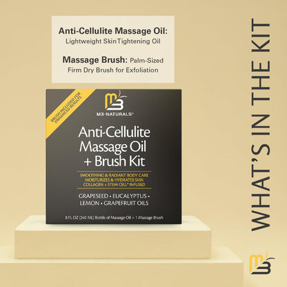 Collagen & Stem Cell Infused Massage Oil | Anti-Cellulite | Skin Tightening Body Oil for Men and Women