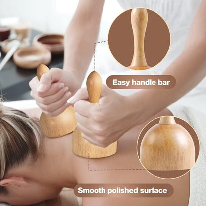 10-in-1 Wood Therapy Massage Tools Set for Lymphatic Drainage, Muscle Relief & Body Shaping | Natural Wooden Massagers for Cellulite, Pain Relief & Relaxation