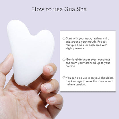 Gua Sha & Roller Facial Massager | Energize Lift Refresh Your Skin