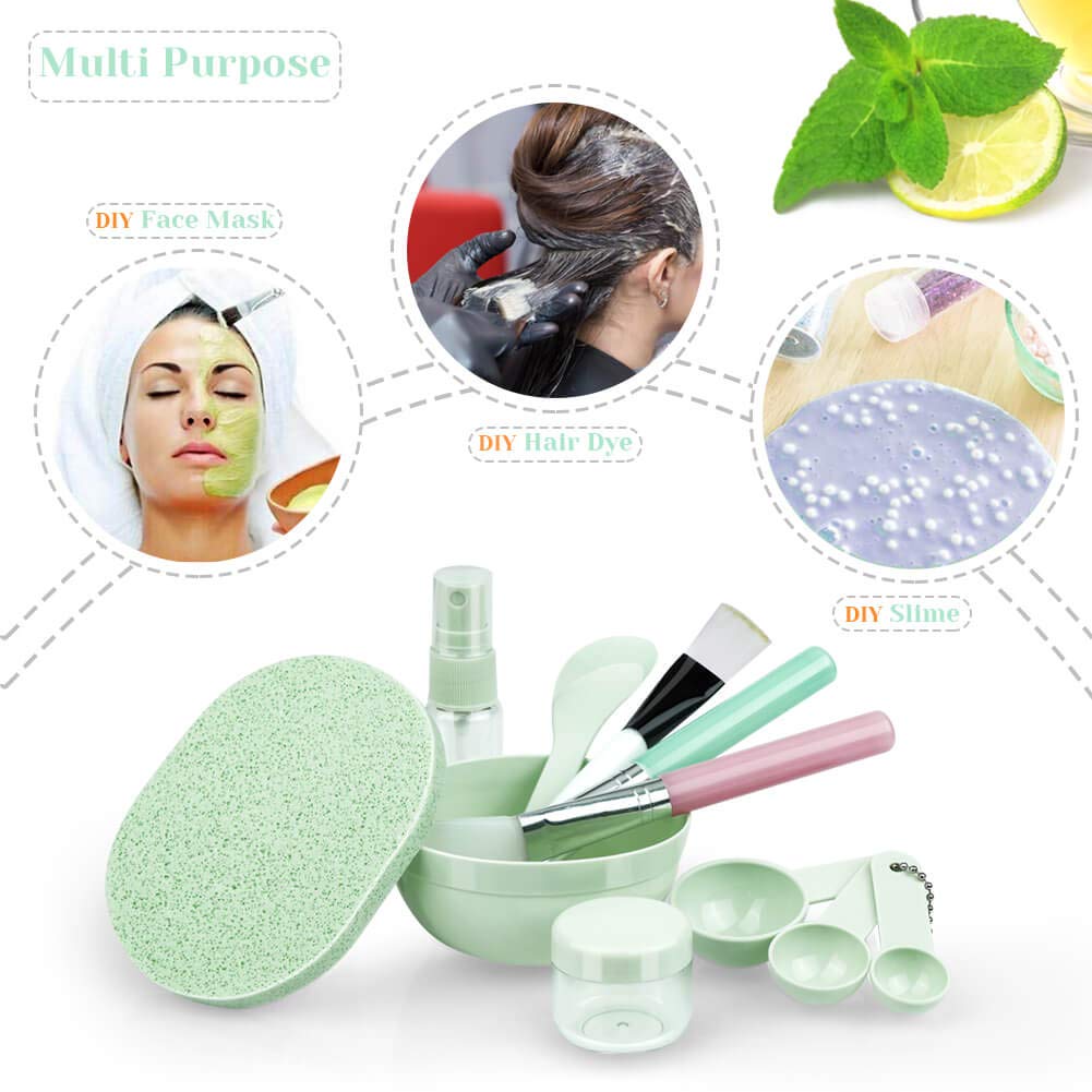 11-in-1 DIY Face Mask Mixing Set | Easy-to-Clean | Space-Saving Facial Tool Kit | All Skin Types