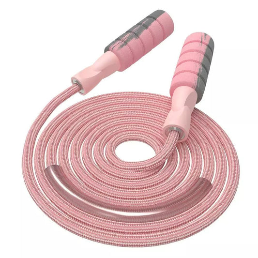 Adjustable Cotton Jump Rope with Foam Handles| Durable Non-Slip Design | Indoor & Outdoor Fitness