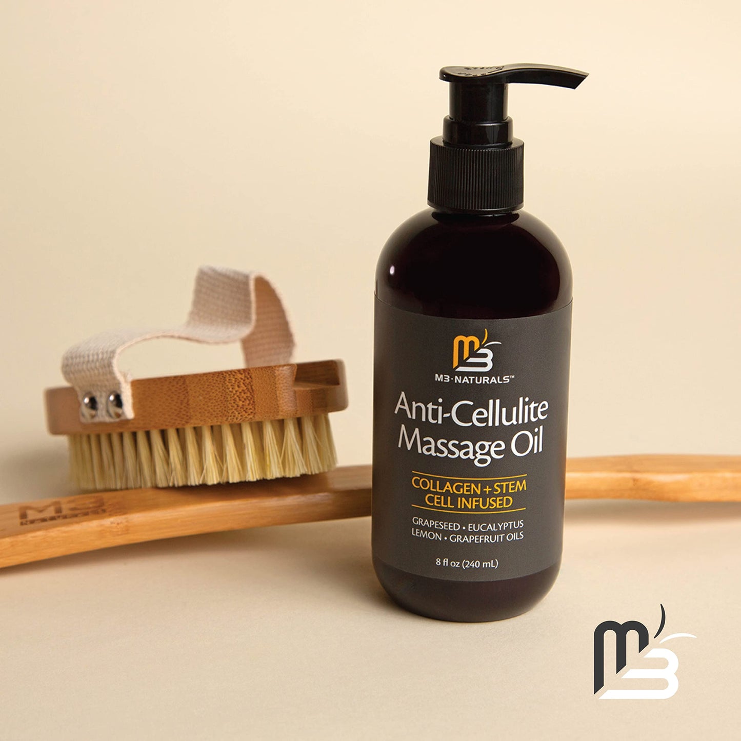 Collagen & Stem Cell Infused Massage Oil | Anti-Cellulite | Skin Tightening Body Oil for Men and Women