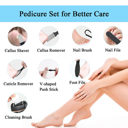 Electric Foot Callus Remover Pedicure Kit | Soft Feet | Rechargeable | Waterproof