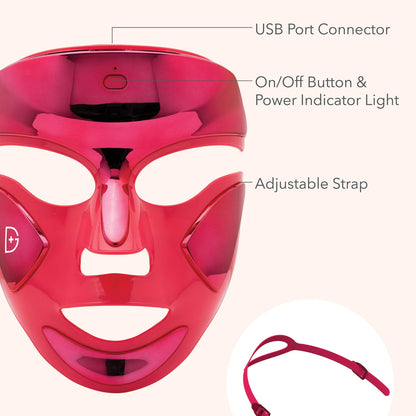 LED Light Therapy Facial Mask | Light Treatment | Wrinkles | Acne | Skin Rejuvenation