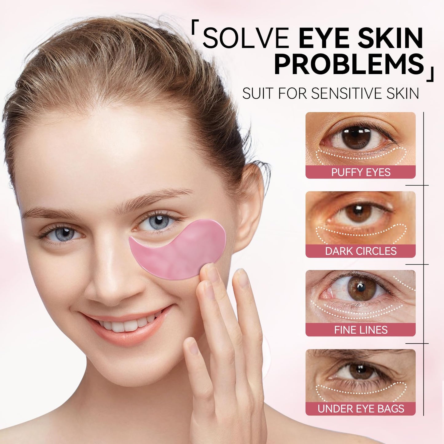 Aloe Vera Eye Masks 60 Pcs | Puffy Eyes | Dark Circles | Wrinkles |Fine Lines Treatment