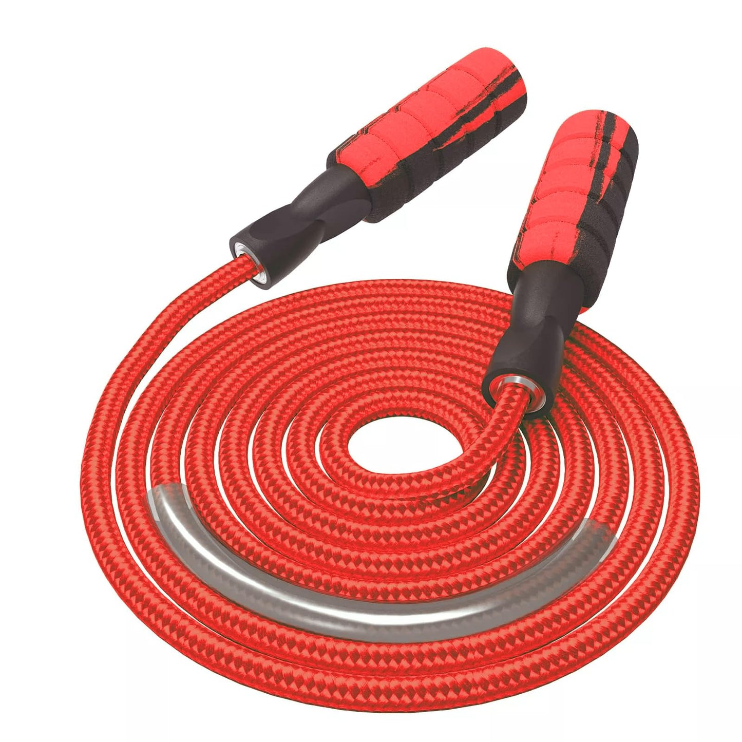 Adjustable Cotton Jump Rope with Foam Handles| Durable Non-Slip Design | Indoor & Outdoor Fitness