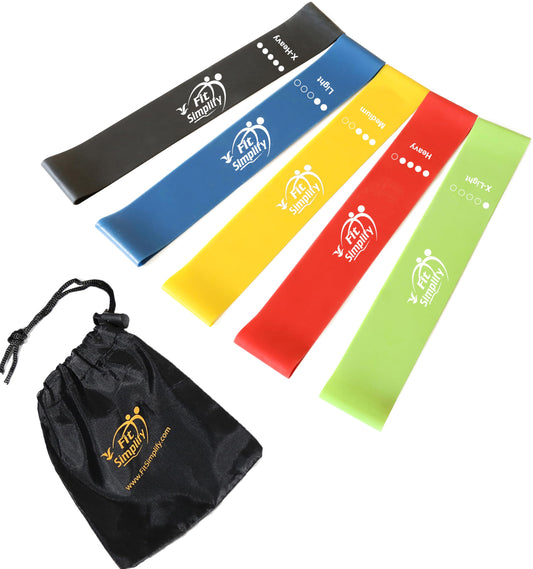 High-Quality Loop Resistance Bands Set | 5 Levels for Strength Training, Rehab, and Fitness Workouts