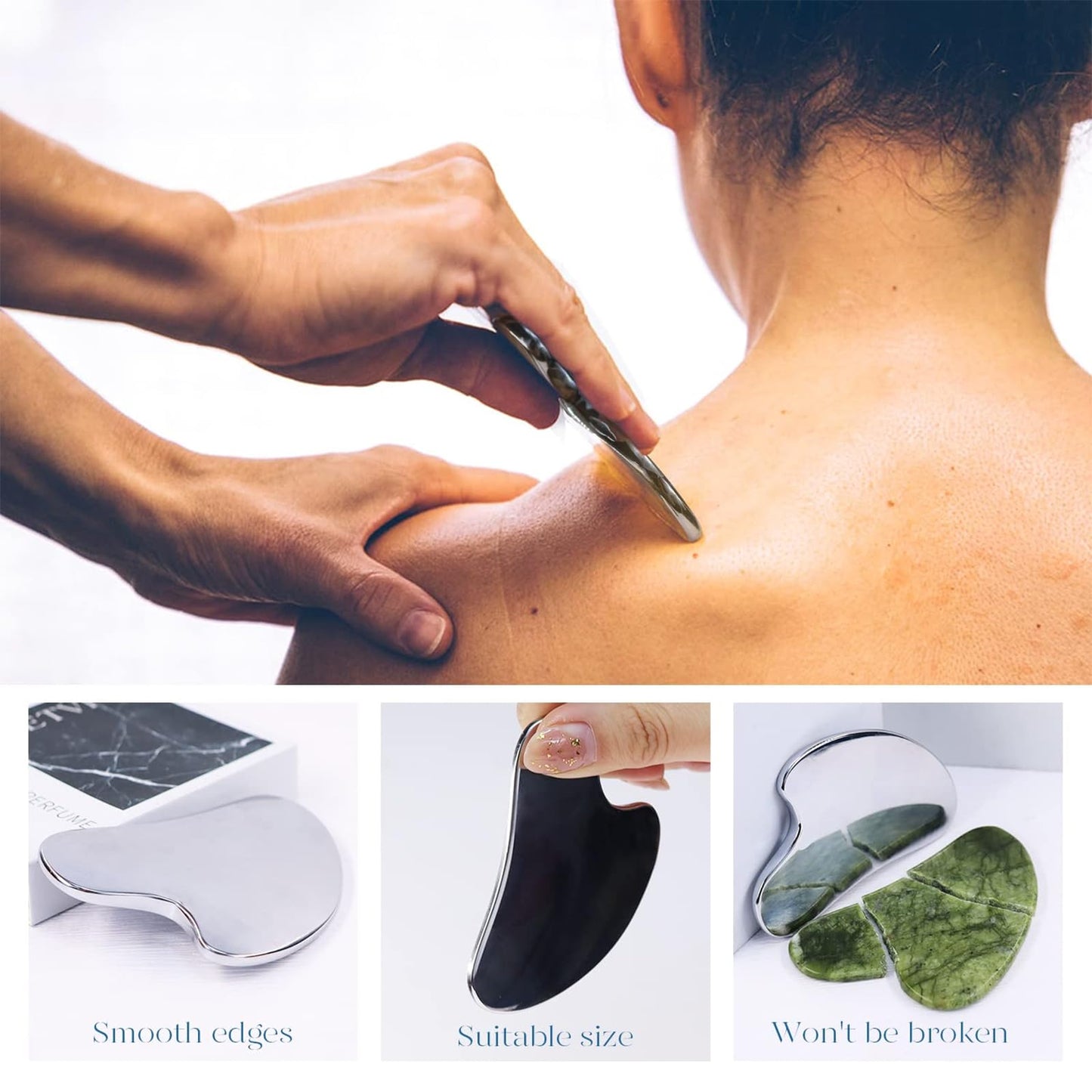 Ice Roller & Gua Sha Set | Cryotherapy |Skin Revitalization | Pain Relief | Relaxation