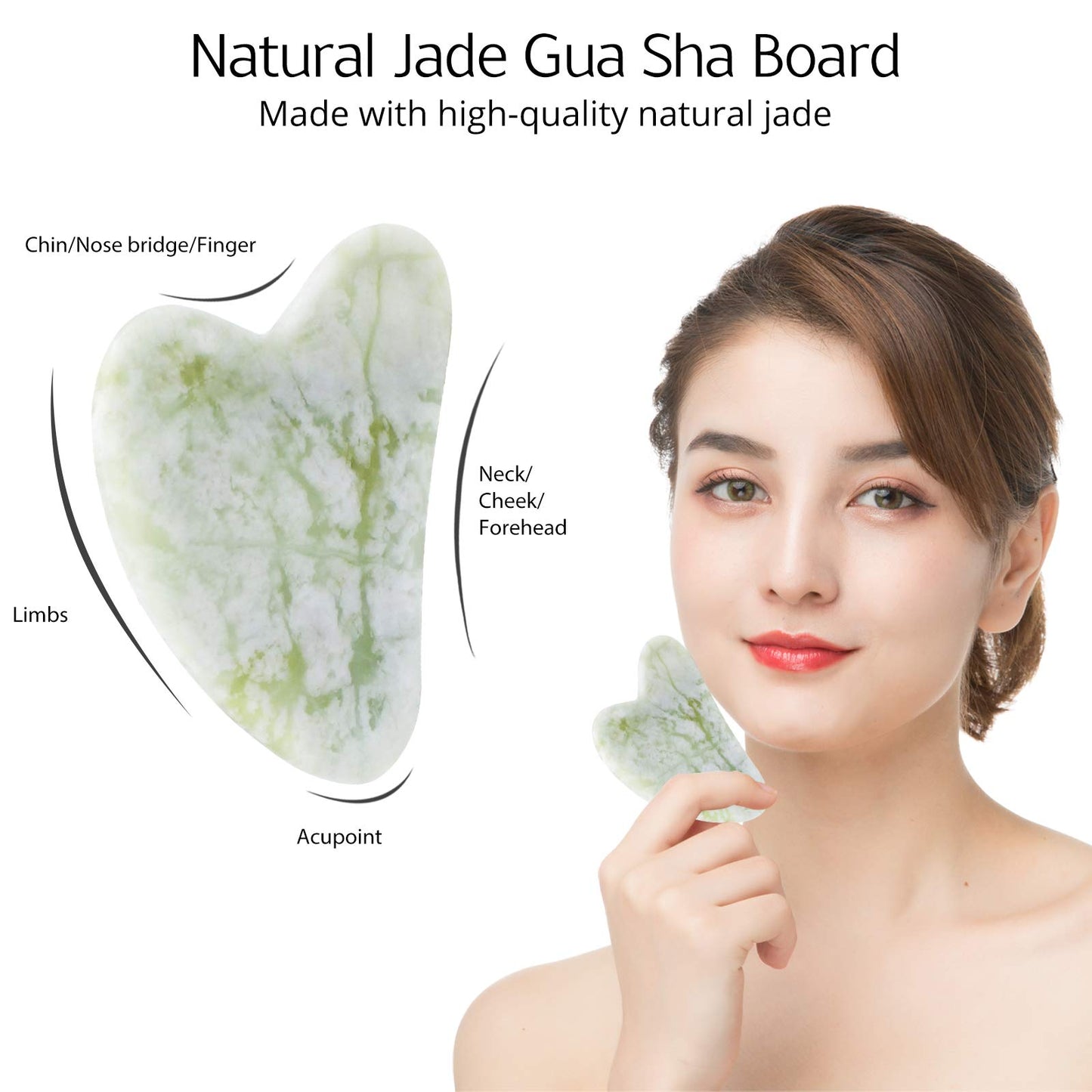 Gua Sha & Roller Facial Massager | Energize Lift Refresh Your Skin