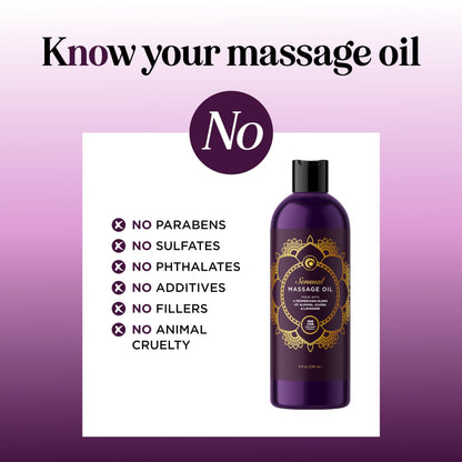 Lavender Massage Oil | Nourishing & Relaxing | Perfect for Couples or Self-Care