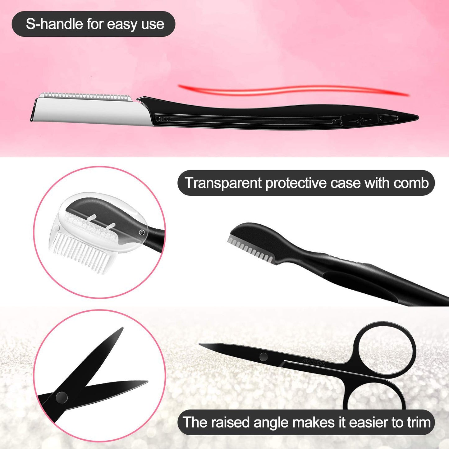 9-in-1 Eyebrow Grooming | Exfoliating Dermaplaning Kit | Perfect Beauty Tool