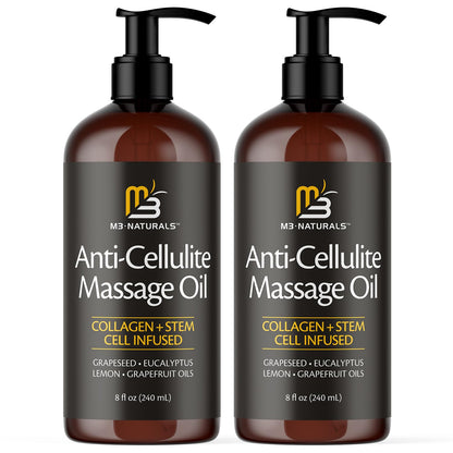 Collagen & Stem Cell Infused Massage Oil | Anti-Cellulite | Skin Tightening Body Oil for Men and Women