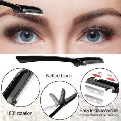 9-in-1 Eyebrow Grooming | Exfoliating Dermaplaning Kit | Perfect Beauty Tool