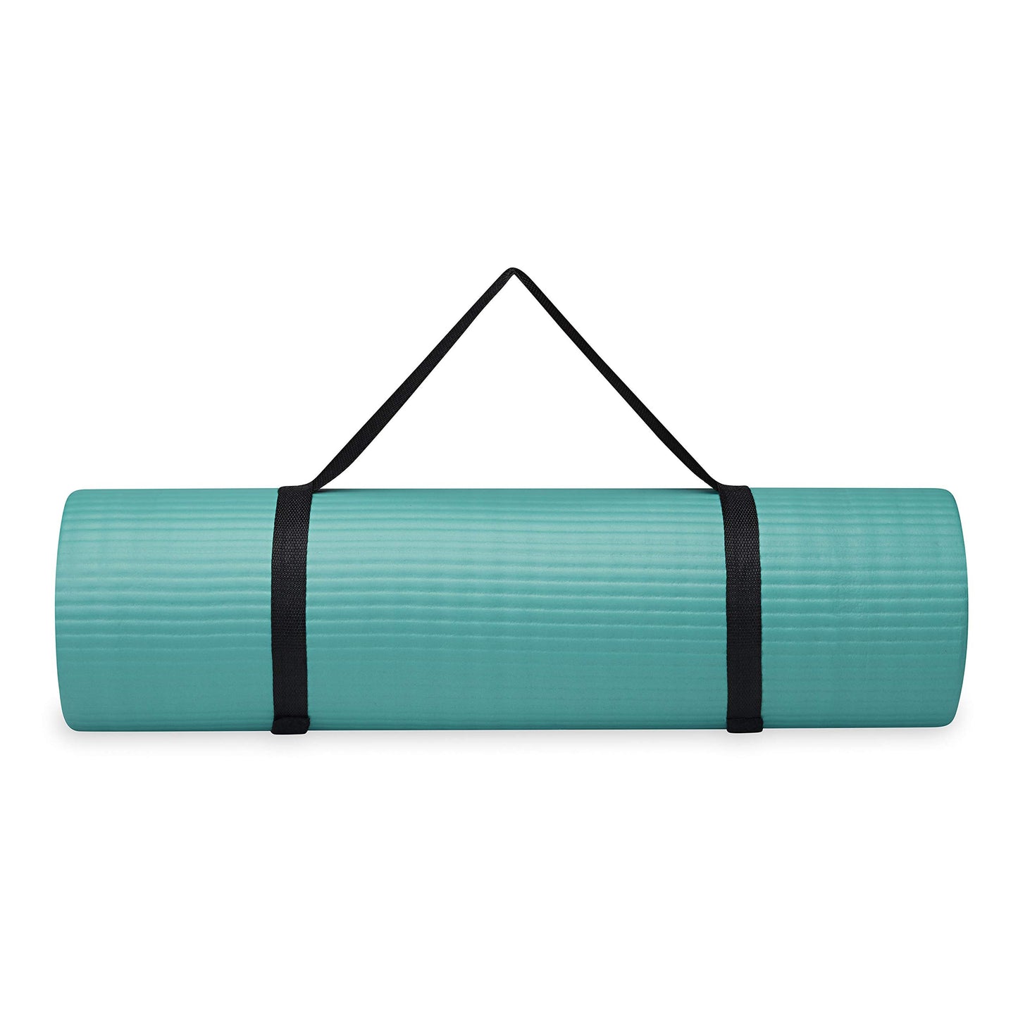 Extra-Thick Yoga Mat with Carrying Strap | Comfortable Fitness &amp; Exercise Mat for Yoga, Pilates, and Workouts