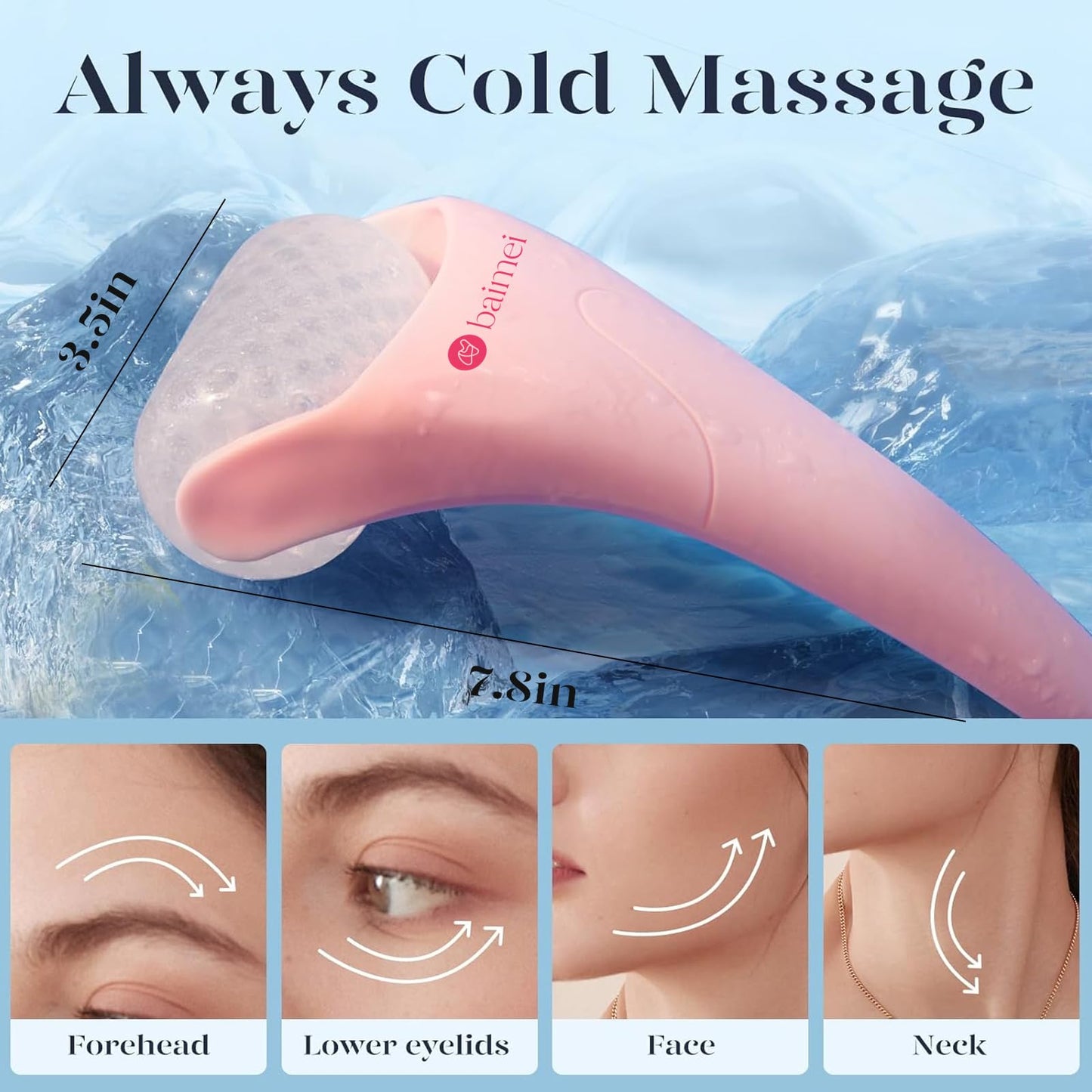 Ice Roller & Gua Sha Set | Cryotherapy |Skin Revitalization | Pain Relief | Relaxation