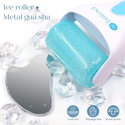 Ice Roller & Gua Sha Set | Cryotherapy |Skin Revitalization | Pain Relief | Relaxation