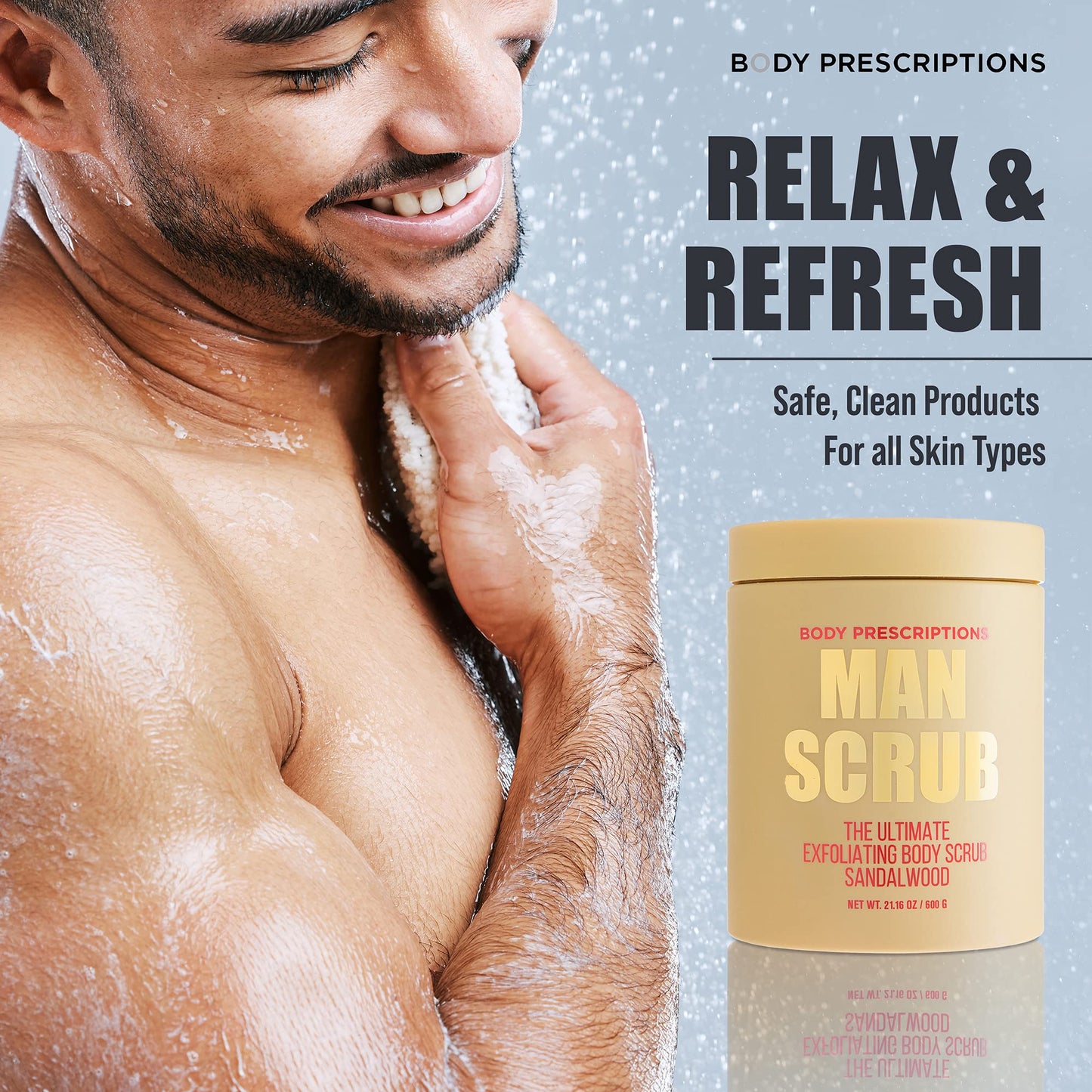 Exfoliating Aloe Vera Body Scrub for Men | Fresh, Clean, and Healthy Skin