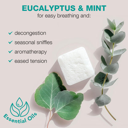 Eucalyptus Mint Shower Steamers | Handmade in the USA |Relaxation | Revitalization