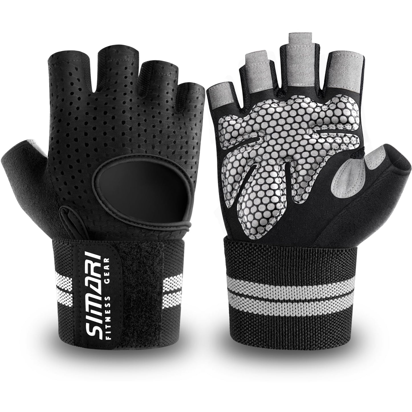 Breathable Workout Gloves with Wrist Support | Full Palm Protection