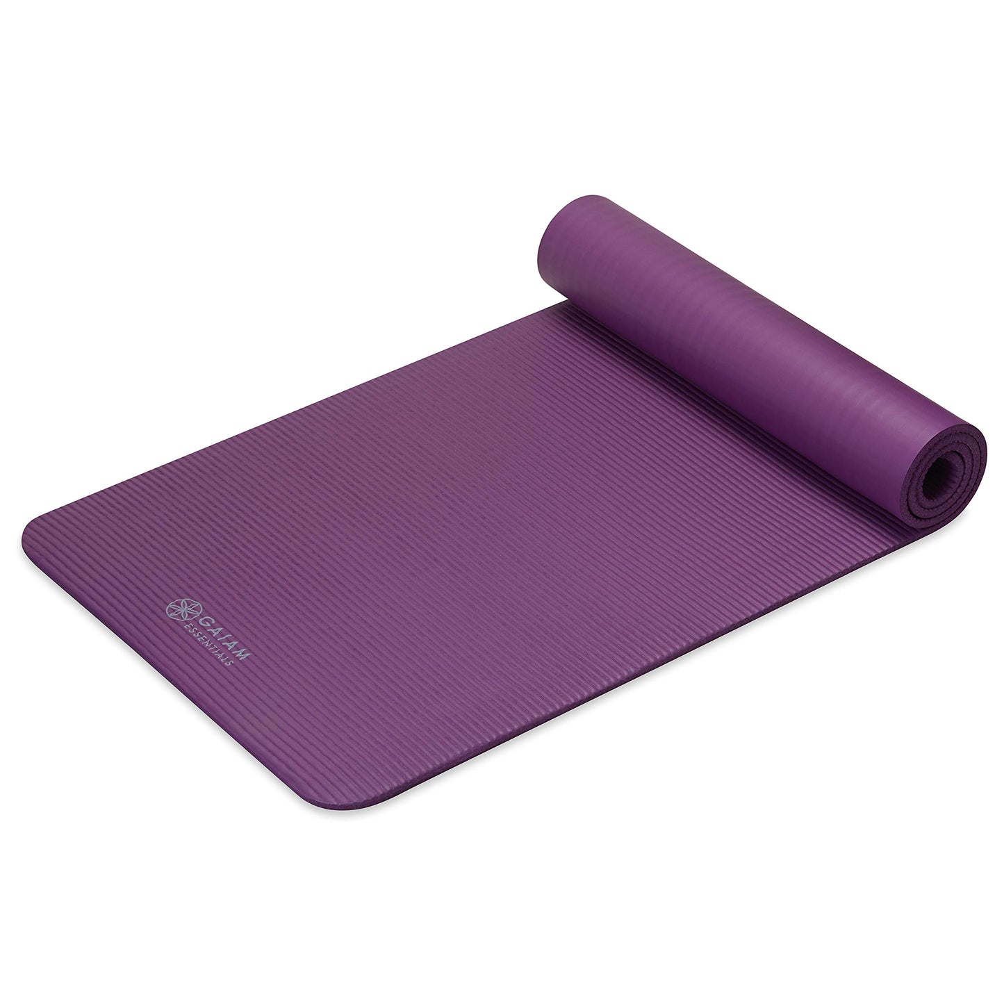 Extra-Thick Yoga Mat with Carrying Strap | Comfortable Fitness &amp; Exercise Mat for Yoga, Pilates, and Workouts