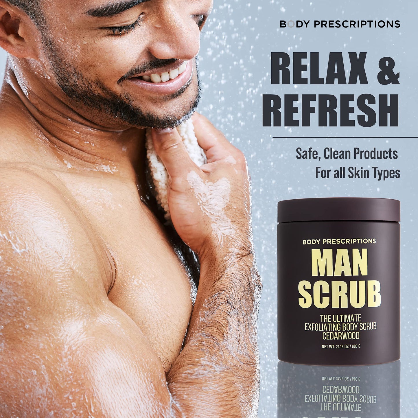 Exfoliating Aloe Vera Body Scrub for Men | Fresh, Clean, and Healthy Skin