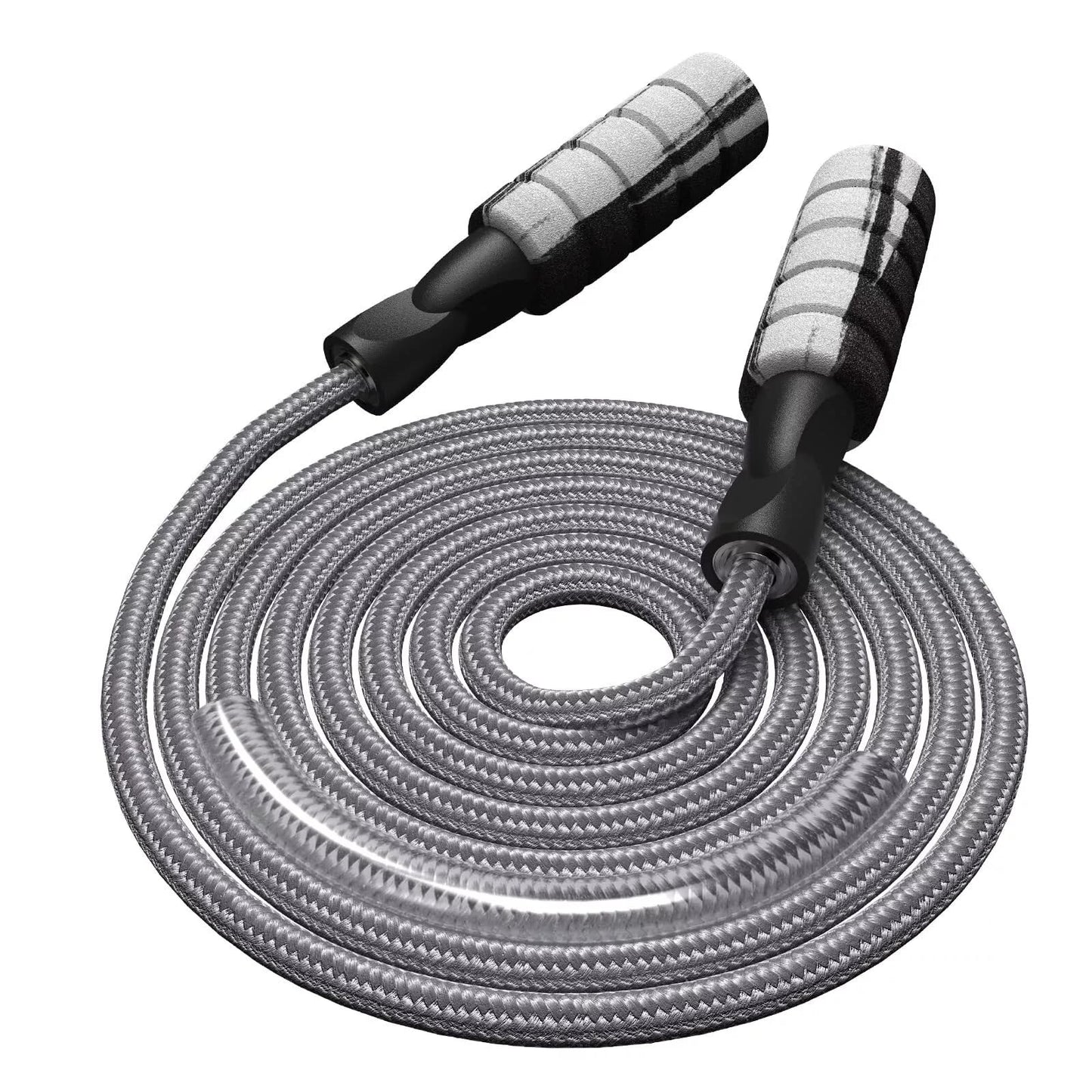 Adjustable Cotton Jump Rope with Foam Handles| Durable Non-Slip Design | Indoor & Outdoor Fitness