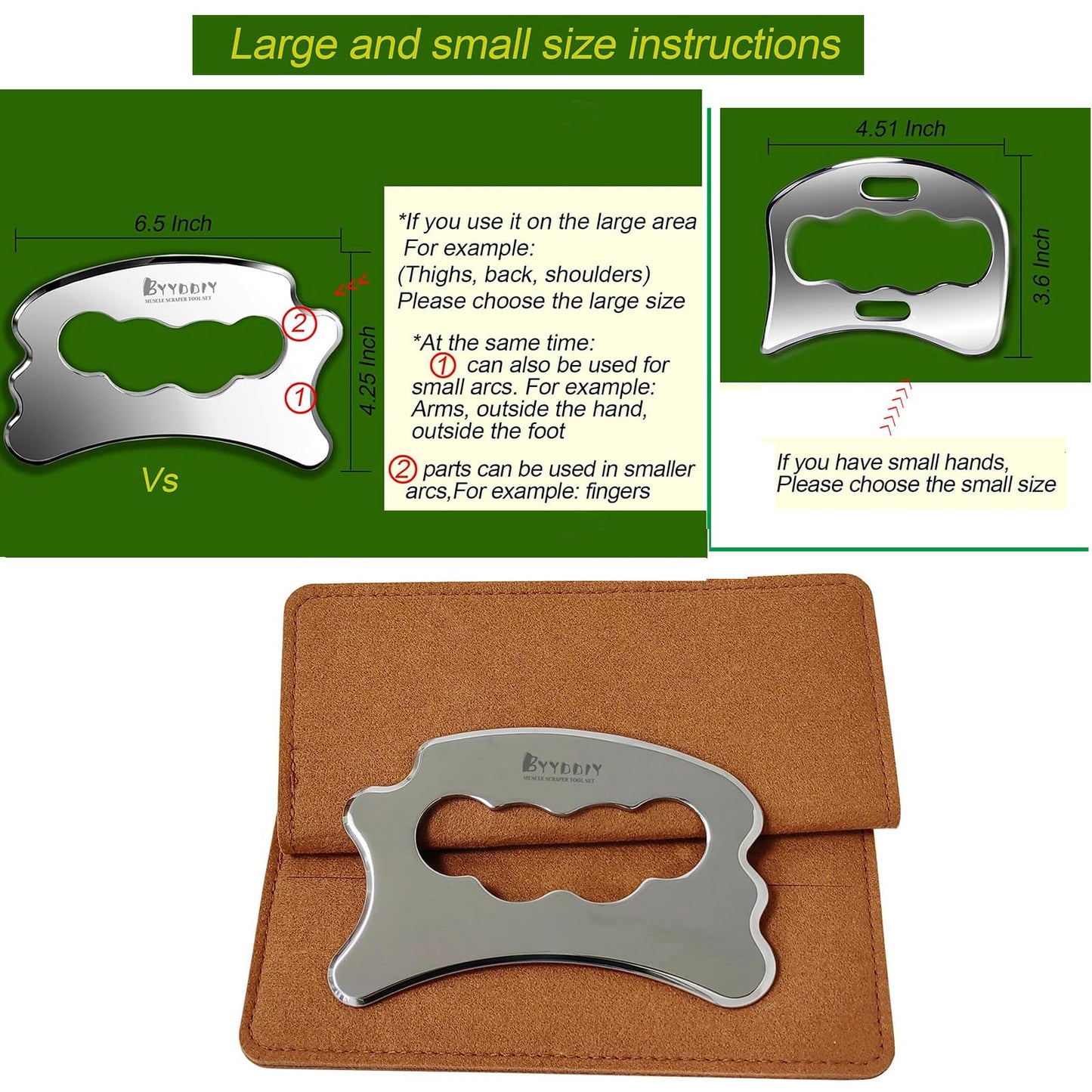 Full Body Gua Sha | Massage Tool Set  | Therapy for Muscle Tension | Skin Firming |Pain Relief