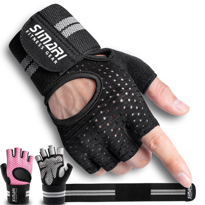 Breathable Workout Gloves with Wrist Support | Full Palm Protection