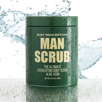 Exfoliating Aloe Vera Body Scrub for Men | Fresh, Clean, and Healthy Skin