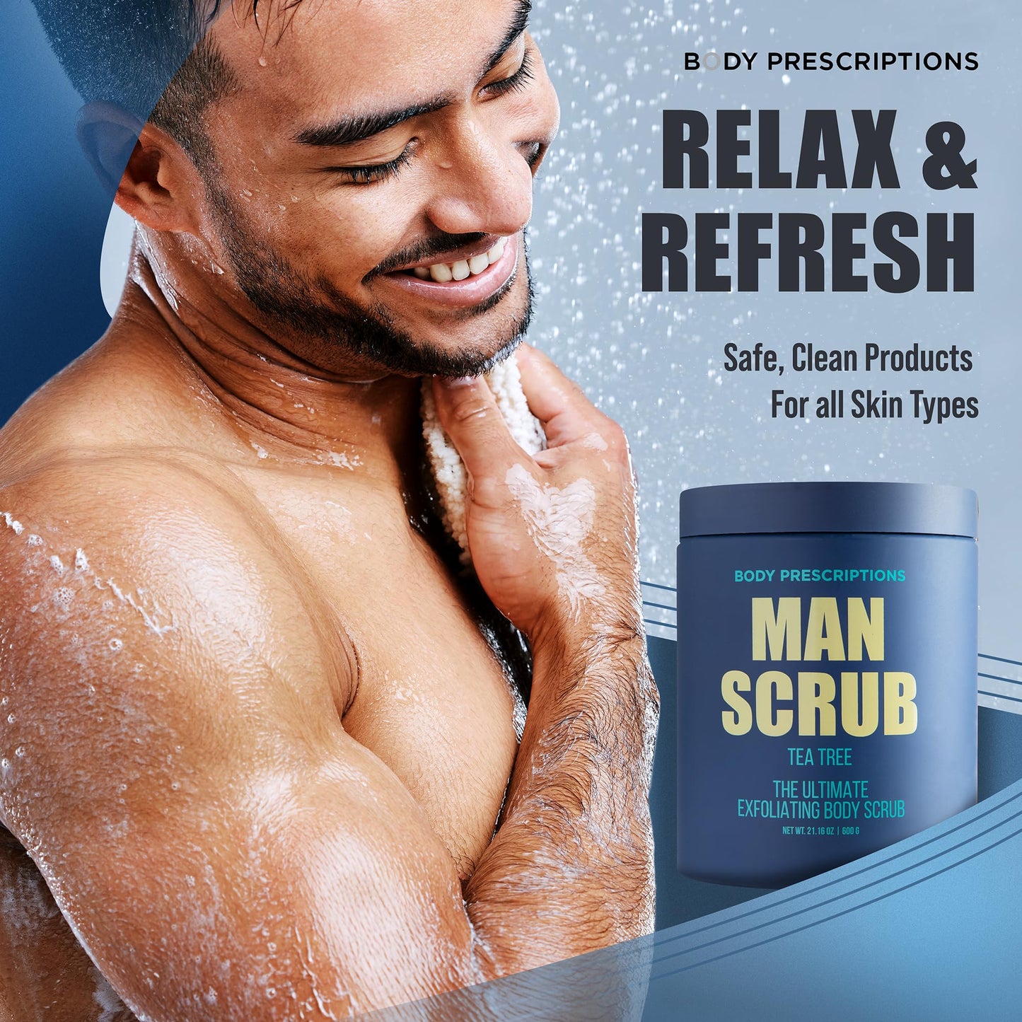 Exfoliating Aloe Vera Body Scrub for Men | Fresh, Clean, and Healthy Skin