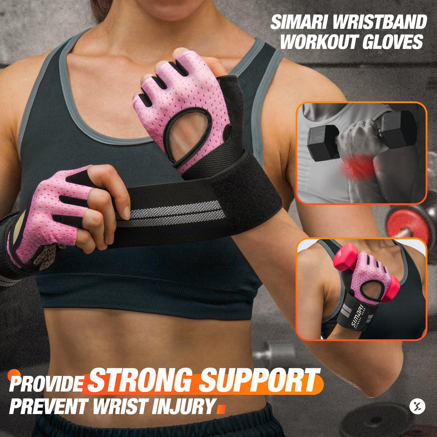 Breathable Workout Gloves with Wrist Support | Full Palm Protection