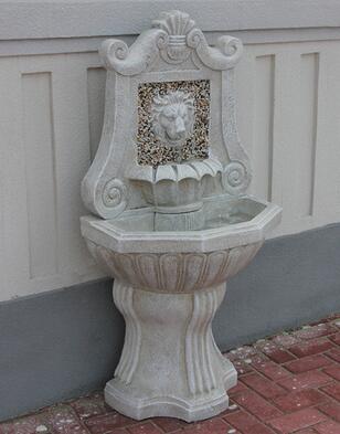 Majestic Lion Head Water Fountain | Elegant Outdoor Decor | Soothing Cascading Water